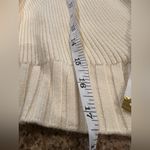 Love, Bonito Knit Metal Clasp Cardigan – Ivory – Size L/XL – NWT Cropped Photo 4