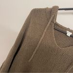 Aerie  Brown Knit Hooded Sweater Photo 2