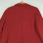 Jaeger Vintage  Red Twill‎ Double-breasted Blazer Jacket Women's Size XL Photo 4
