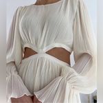ZARA  Pleated Cutout Maxi Dress Photo 2