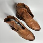 Frye Wyatt Harness Short Leather Boots in Cognac Photo 5