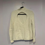 Kendall + Kylie White knit open back sweater Photo 2