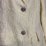 Together Spiegel Vintage 1990s Lemon Yellow Lace Overlay 2 Button Blazer 10 Photo 5