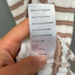 Free People  Vista Cardi Striped Ribbed Sweater Midi Dress Ivory Small Photo 7