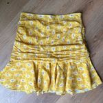Veronica Beard  "Taras" skirt, yellow, side 6, cotton/silk blend Photo 1