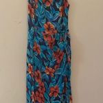 Spenser Jeremy Floral 100% Silk Maxi Dress Size 14 Blue Photo 0