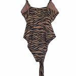 Aerie NWOT Pique Animal Print Wrap One Piece Swimsuit Photo 5