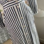 Madewell Shimmer Strip Cutout Midi Dress Photo 5