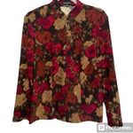 Notations  Floral Zip Jacket Vintage Style Photo 0