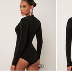 SheIn NWT Black Cutout Bodysuit | small Photo 2