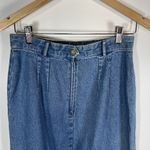 British Khaki Y2K Vtg 90s BRITISH KHAKI ROBERT LIGHTON Long Pencil Blue Denim Jean Skirt Sz 8 Photo 4