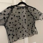 SheIn Sheer black star top Photo 0