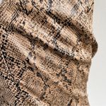 Revolve NWT  Sleeveless Neutral Tan Snake Mini Dress Photo 6