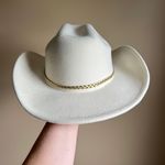 Vince Camuto White Felt Cowboy Western Hat Photo 3