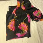 ZARA  Black Puff Sleeve Crop Blouse Photo 5