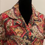 Handmade Paisley Print women’s button front Shirt  medium Photo 1