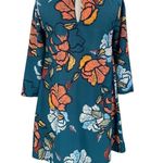 Anthropologie Anthro Maeve Sketched Peonies Floral Beaded Tunic Swing Dress Photo 8