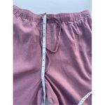 T7 NWT Needle & Cloth Pink Linen Blend Jogger Pants Elastic Waist Drawstring L Size L Photo 4