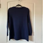 Soft Surroundings Tunic Top Pockets Long Sleeve Casual Comfy Navy PS Photo 4