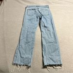 Uniqlo Women’s Light High Rise Raw Hem Straight Leg Jeans Size 26 EUC Photo 5