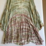 Young Fabulous and Broke Tie-Dye Boho Tiered Green Brown Mini Dress Size Small Photo 10