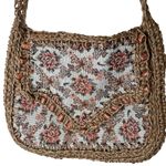VTG 70s Boho Floral Tapestry Woven Canvas Purse Hong Kong JCPenney Cottagecore Photo 6