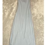 Old Navy Garage Fitted Rib Knit Maxi Dress Sz  XS Low Back Stretch Slit Resort Beach Sexy Photo 6