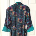 Victoria's Secret Vintage Gold Label Long Robe Tassel Tie Jacquard Trim Medium Photo 12