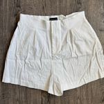 White Fox Boutique White Fox White High Rise Pleated Shorts Photo 0