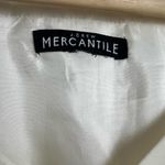 J.Crew Mercantile White Bow Bell Sleeve V-Neck Blouse Top Size L Photo 4