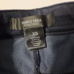 Simply Vera Vera Wang Leggings Womens XS Blue Stretch Pants Photo 3
