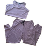 Nicole Miller  2 Piece Loungewear Lounge Set Size Medium Pink Blush Photo 0