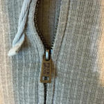 Beige Frye & Co waffle knit hooded zip up sz XL casual western fall cowgirlcore Gray Photo 5