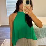 Naked Zebra Green Halter Top Photo 0