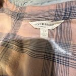 Lucky Brand  Dusty Rose and Gray Plaid Blouse Photo 9