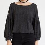 Adrienne Vittadini  Women's Knitted Long Sleeve Eyelet Pullover Blouse Sz XL NWT Photo 0