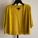 Cable & Gauge Fall Mustard Yellow Women's Cardigan Layering Open Front Chic Modest Sweater Photo 0