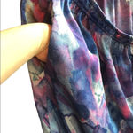 New Tyger Lotus blue and pink silk palazzo Wide leg pants Loungewear Ethereal Size XL Photo 5