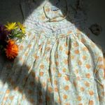 Vintage Lanz of Salzburg citrus print flowy summer house dress Multiple Size M Photo 8
