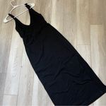 Free People  Beach Cotton Maxi Dress with Slit Black (Medium) Photo 0