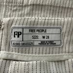 Free People mini skirt stretchy pinstripe boho preppy 28 Photo 4