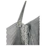 New Trashy Diva Romper Womens 8 Blue White Seersucker Pin Up Striped Retro 70s Photo 8