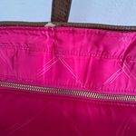 Vera Bradley  Pink and Orange Quilted Tote Photo 5