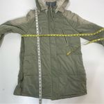 Free People  Side Zip & Snap Parka Teddy Lined Hood Sage XS Photo 10