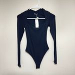 Naked Wardrobe  Black Long Sleeve Sculpt Bodysuit XS NEW Photo 4