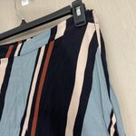 ZARA  beach pants striped white brown black blue medium Photo 2