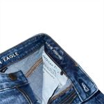 American Eagle High Rise Jegging Stretch Blue Distressed Jeans Women's 0 Short Photo 4