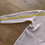 Madewell  Woodside Pullover 100% Merino Wool Sweater in Pale Pink Size Medium Photo 6