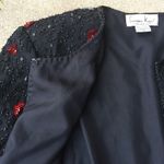 Laurence Kazar  Vintage Sequin Open Front Jacket Photo 4
