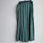 Gudrun Sjoden Faux Wrap Polka Dot Skirt Turquoise Women's Size Medium Green Photo 2